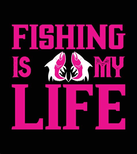 Fishing Quotes T-shirt Design Vector 10942507 Vector Art at Vecteezy