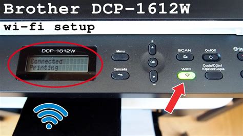 Brother DCP-1612W multifunction wi-fi laser printer • Wi-Fi setup - YouTube