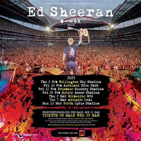 Ed Sheeran announces 2023 Australia and New Zealand tour - House Of Shakes