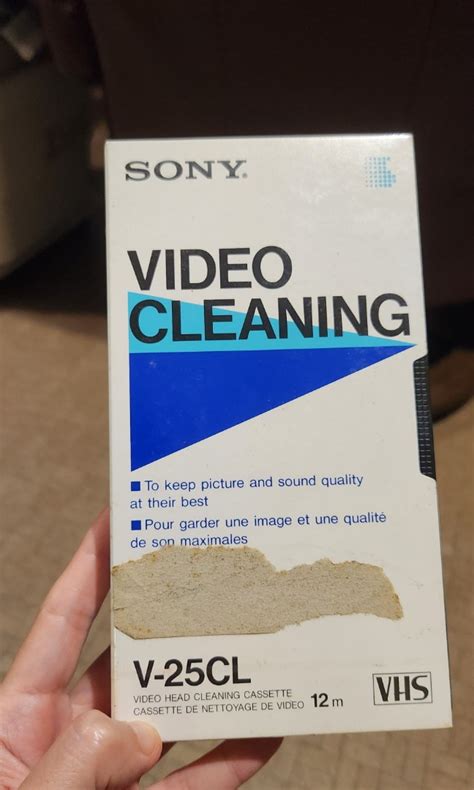 Video head cleaning cassette and vhs tapes, Furniture & Home Living ...