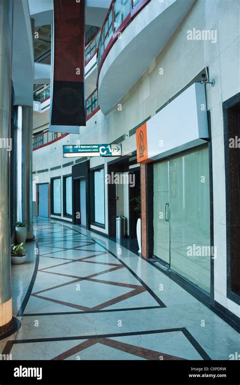 Corridor of a shopping mall, Ansal Plaza, New Delhi, India Stock Photo ...