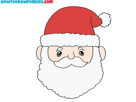 Santa Claus Face Drawing