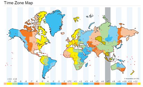 Time Zone Map World Converter - Map of world