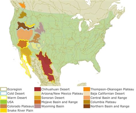 Us Map With Deserts - Ricky Christal