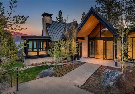 Luxury lakefront mountain home boasts panoramic views of Lake Tahoe