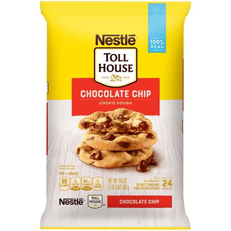 NESTLE TOLL HOUSE Chocolate Chip Cookie Dough 16.5 oz. Pack - Walmart ...