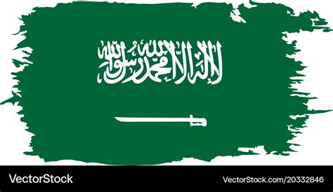 Saudi arabia flag Royalty Free Vector Image - VectorStock