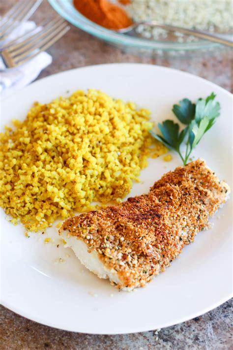 Hemp Seed Crusted Baked Cod