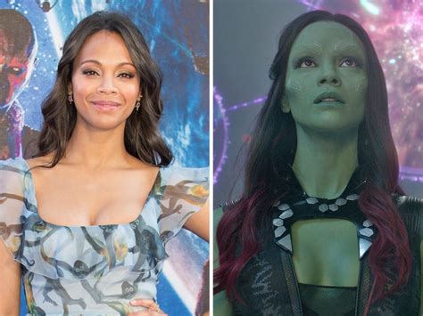 It Took About 3 Hours To Do Zoe Saldana's Make-Up Every Day For ...