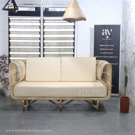 Furniture Cafe Murah | Sofa Rotan Anyaman Axelle