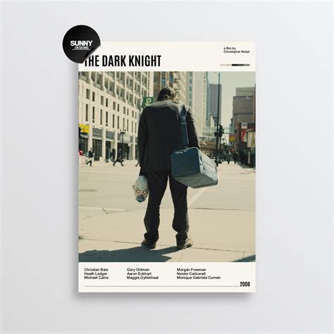 The Dark Knight | Minimalist Movie Poster – Sunny Designs Posters