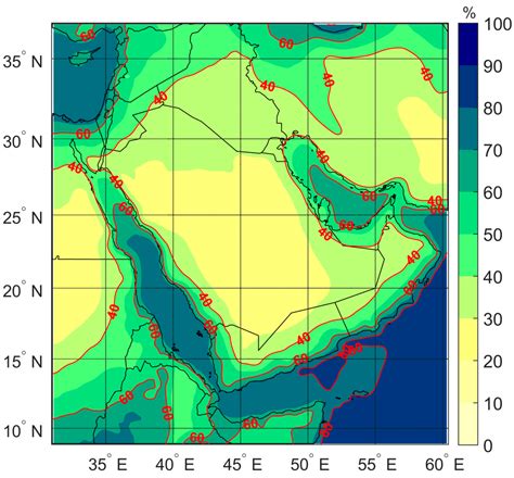 Arabian Peninsula Climate Map