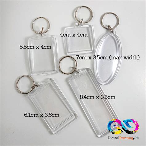 Personalized Acrylic Keychains, No Minimum Order. Philippines delivery.