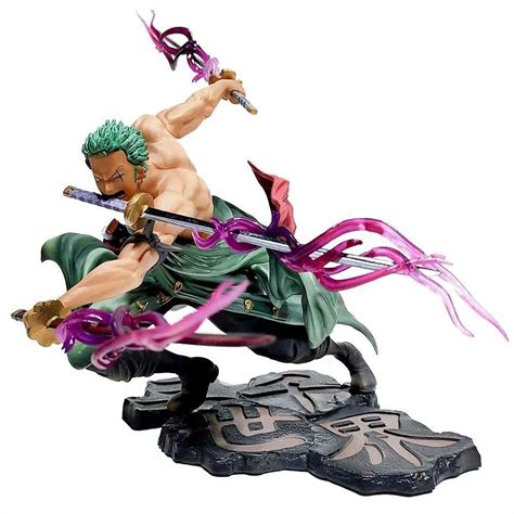 Buy Roronoa Zoro Anime Action Figure, Anime Figure Sauron Three s Style ...