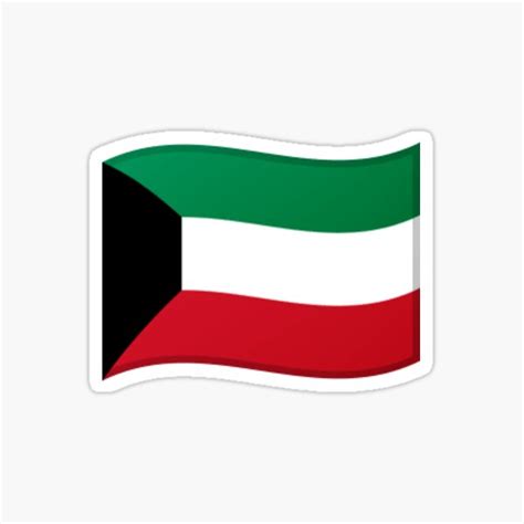 " Emoji Flag Kuwait" Sticker for Sale by Stickypegatinas | Redbubble