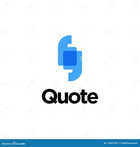 Quote Logo Design Inspiration. Vector Illustration Stock Vector ...