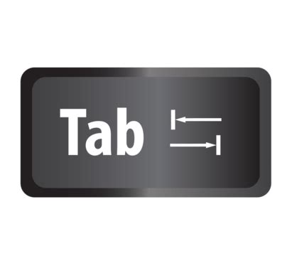 Computer Tab Vector PNG Images, Tab Computer Key Tabulator Tabular ...