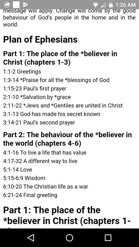 Outline for Paul's letter to the Ephesians | Bible knowledge, Bible ...