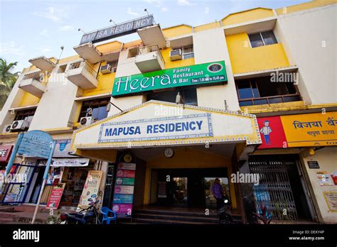 Facade of a hotel, Mapusa Residency, Mapusa, North Goa, Goa, India ...