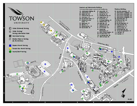 Towson University Map - Towson Maryland • mappery