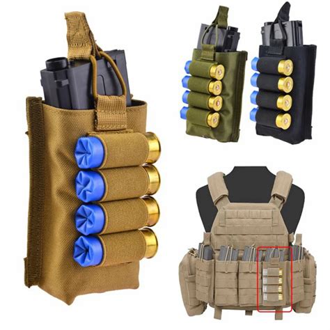 Tactical Molle Vest Accessory Magazine Pouch with 12 Gauge Airsoft ...