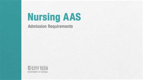 Nursing - Admission Requirements - YouTube