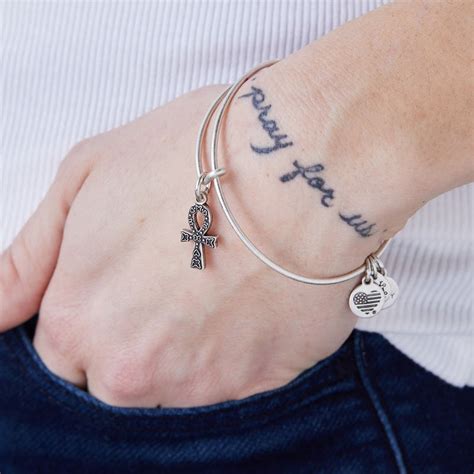 Ankh Charm Bangle Bracelet | Alex and Ani