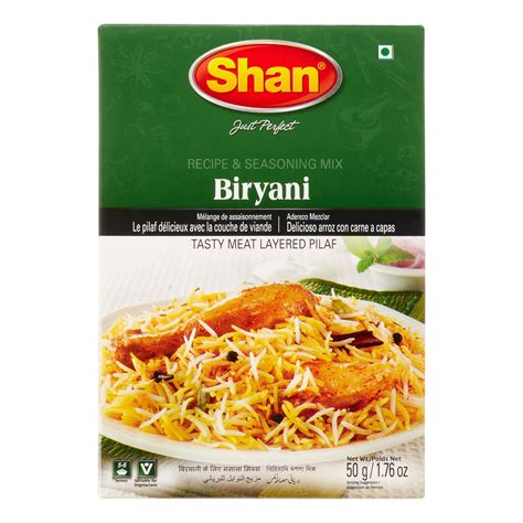 Shan Biryani Masala Recipe Seasoning Mix, 1.76 oz Bag - Walmart.com