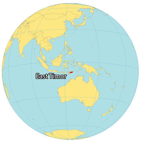 Map of East Timor - GIS Geography