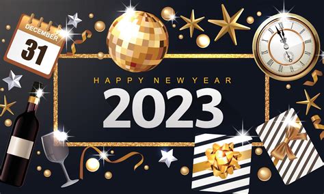 2023 Happy New Year's Eve Background, suitable for luxury party ...