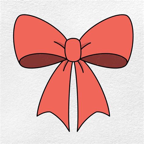 How to Draw a Christmas Bow - HelloArtsy