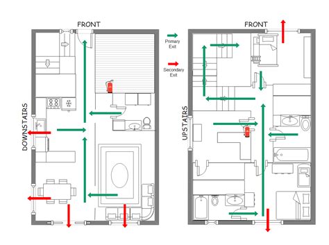 Fire Escape Plan Templates | EdrawMax Free Editable