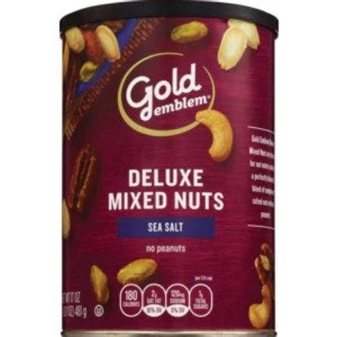 Amazon.com : Gold Emblem Deluxe Mixed Nuts with Sea Salt and No Peanuts ...