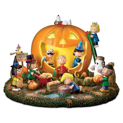 Buy The Snoopy Peanuts Great Pumpkin Carving Party Halloween Sculpture ...