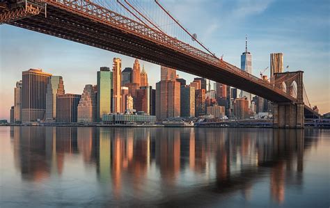 Bridges, Brooklyn Bridge, Bridge, New York, USA, Manhattan, Building ...