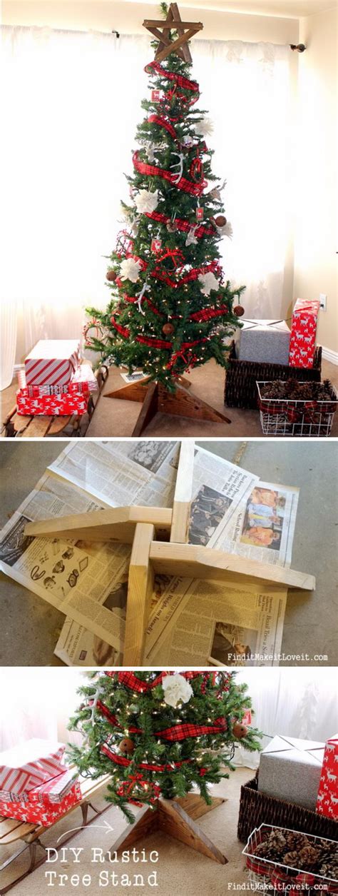 30 Creative Christmas Tree Stand DIY Ideas - Hative