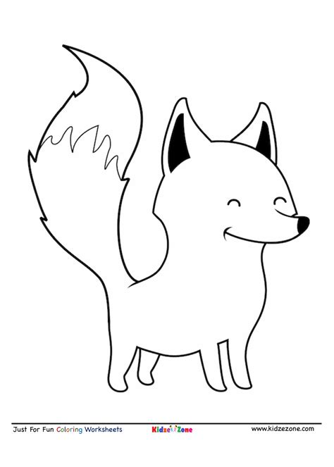 Inspiring Fox Coloring Pages For Kids Printable Free Download ...