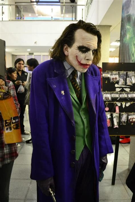 Heath Ledger Cosplay Suit Halloween Men The Dark Knight Joker Costume ...