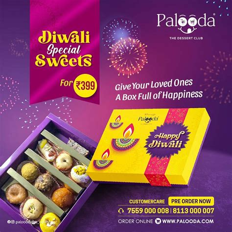 Shop Diwali Sweet Box - Palooda Dessert Club