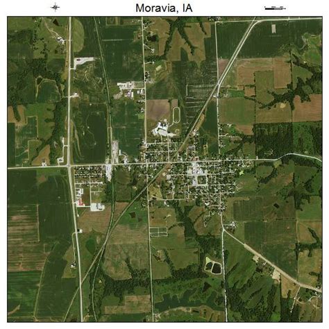 Aerial Photography Map of Moravia, IA Iowa