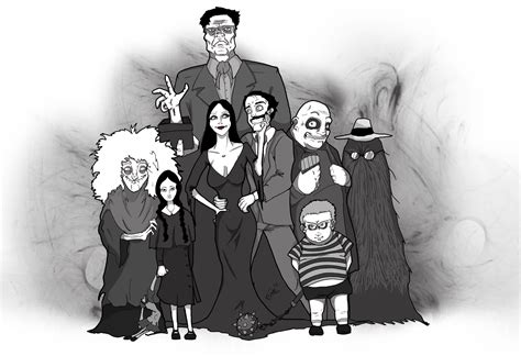 Addams Family Portrait Clip Art