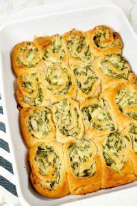 Spinach and Artichoke Crescent Rolls - The Endless Appetite