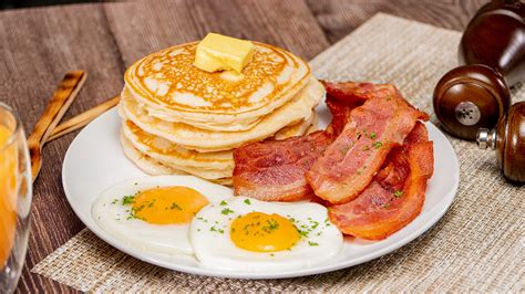 Pancakes, Eggs, and Bacon Recipe - Recipes.net