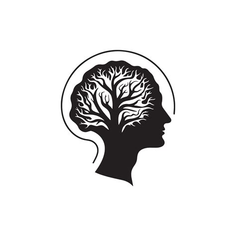 Silhouette brain vector isolated on white background 24498881 Vector ...