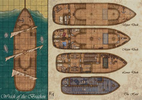 Wreck of the Brecken by Sapiento on DeviantArt | Fantasy map, Dungeon ...