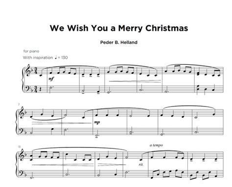 Christmas Sheet Music for Solo Piano [Digital] – Soothing Relaxation