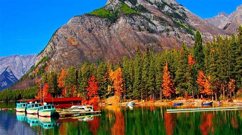 Herbert Lake Banff National Park Canada Wallpapers - Wallpaper Cave