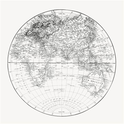 Vintage world map illustration, artwork | Premium Photo - rawpixel