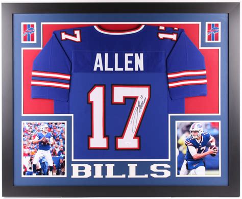 Josh Allen Signed 35x43 Custom Framed Jersey (JSA COA) | Pristine Auction