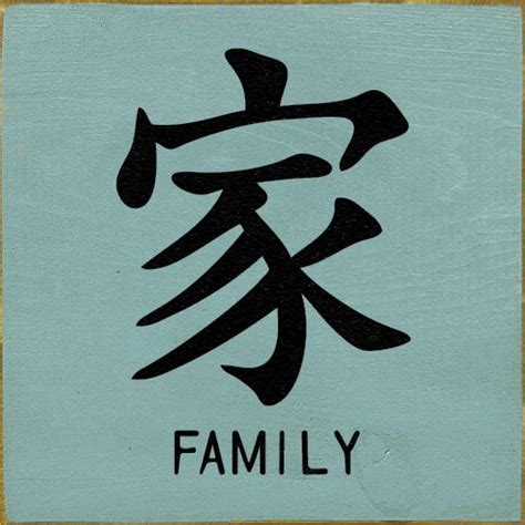 Chinese Symbol for Family 7x7 Wood Sign - Country Marketplace ...